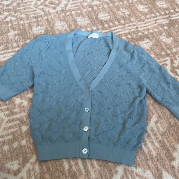Wilfred dainty cardigan blue sz s in sage stone - Picture 3 of 7
